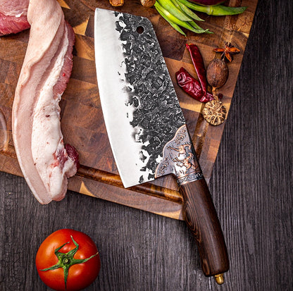 Household Chopping Knife With Forging And Beating Longquan Kitchen