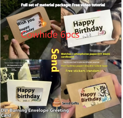 Handmade DIY Greeting Birthday Envelope Cartridge Material Package