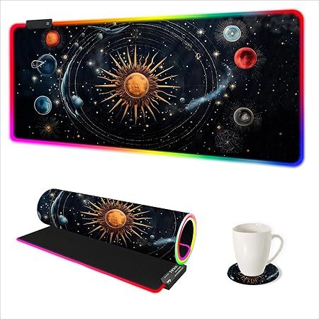 Gaming And Office USB RGB Backlit Mouse Pad