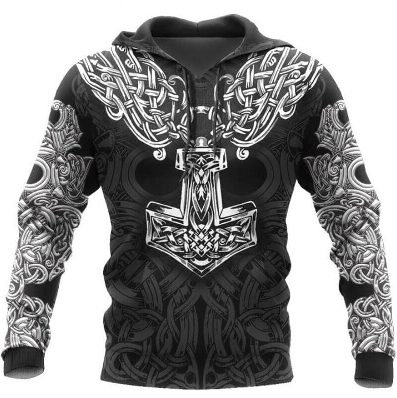 Youth Plus Size 3D Long Sleeve Hoodie