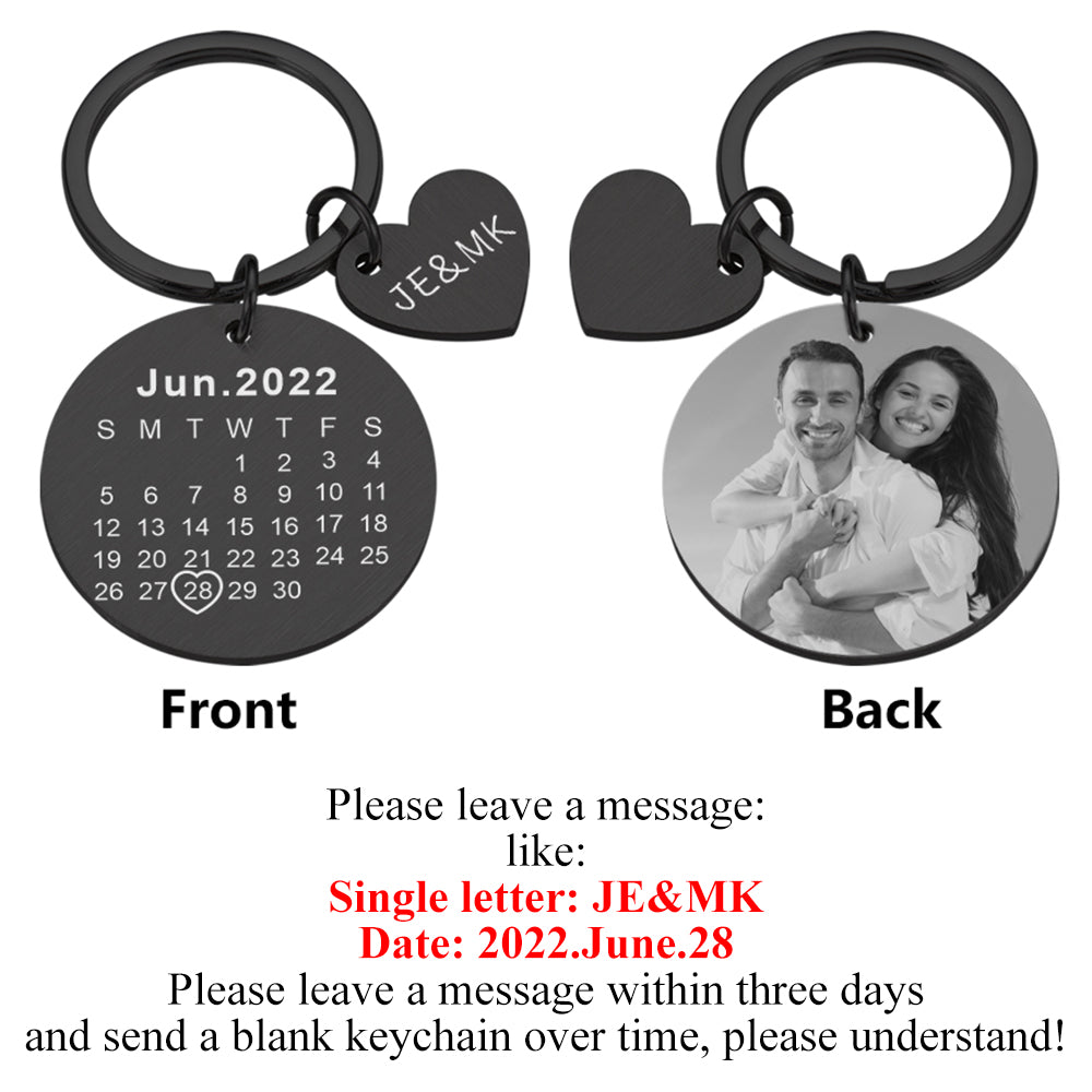 Stainless Steel Mirror DIY Pendant Outer Hole Round Card Keychain
