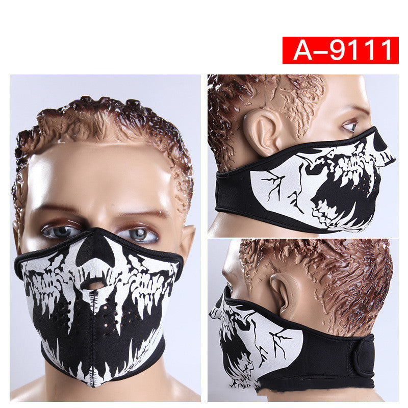 Cycling Skeleton Halloween Mask Mountaineering Ski