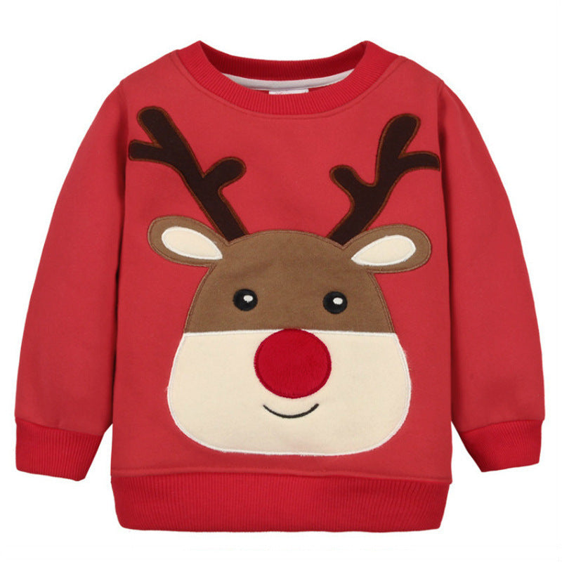 Christmas Series Sweater Children's Top Thickened