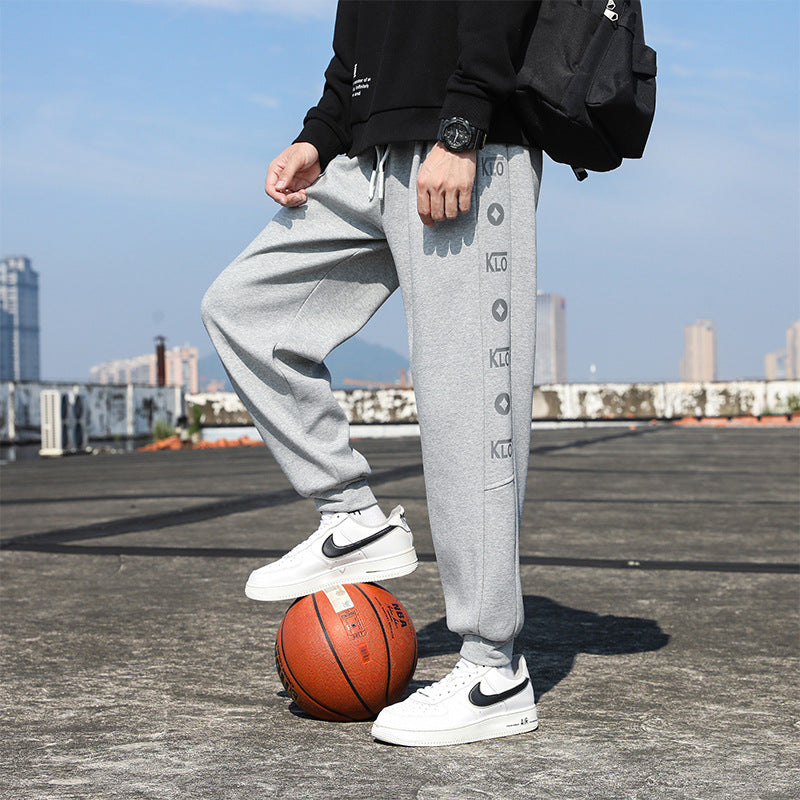 Fleece Men's Sweatpants Fashion Plus Size Sports