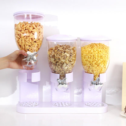 Single-head plastic food dispenser oatmeal cereal machine