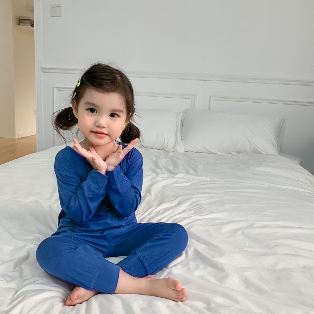 Children's Clothing Modal Bellyband Homewear Solid Color Air Conditioning Clothes