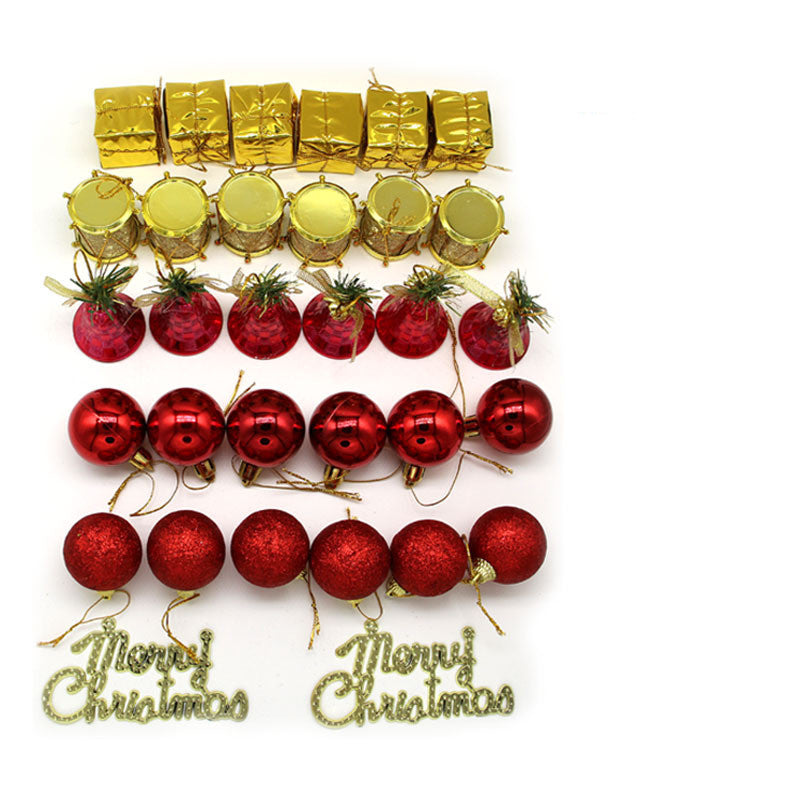 Christmas Ornament Butterfly Gift Box Pendant Arrangement