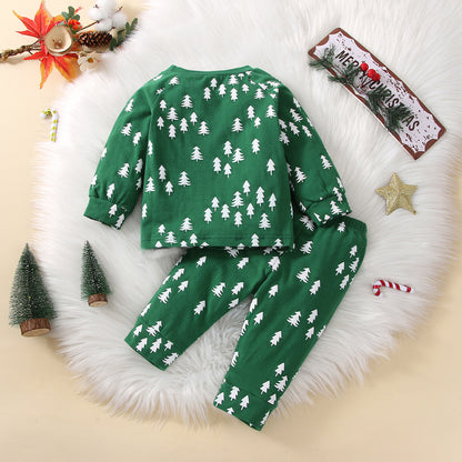 Men's And Women's Christmas Hooded Suit