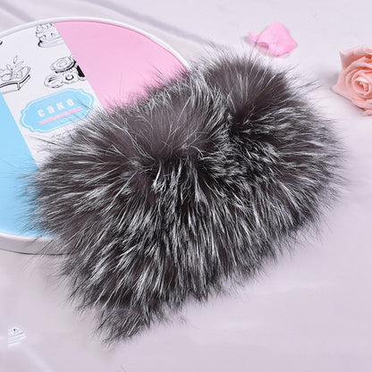 Fall Winter Stretch Wool Scarf With Headgear