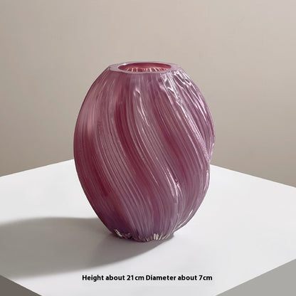 Creative Cream Glass Vase Living Room Decoration