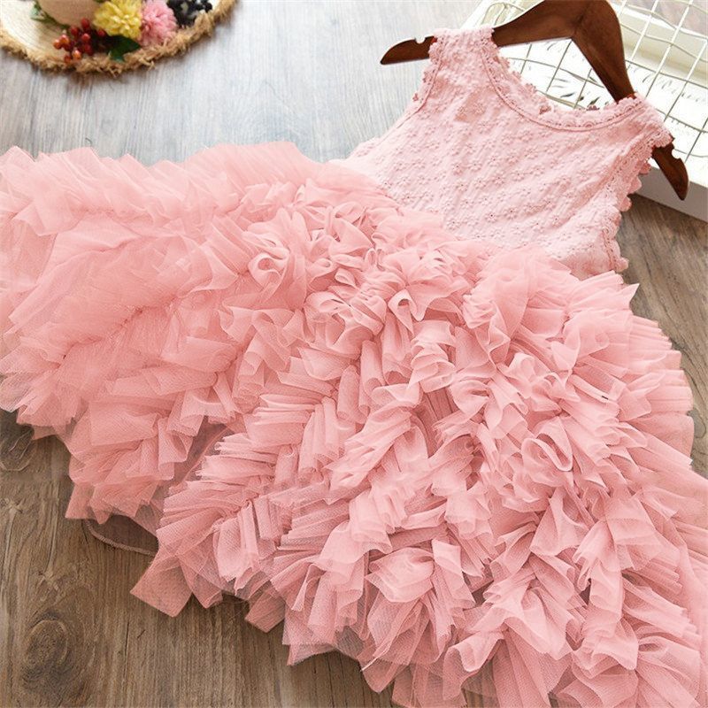 Fashion Girl's Multi-layer Net Yarn Girl Dress Cake Skirt