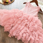 Fashion Girl's Multi-layer Net Yarn Girl Dress Cake Skirt