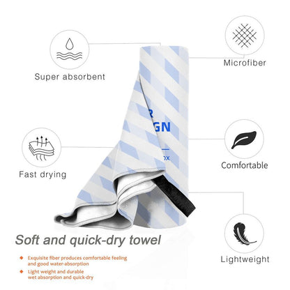 Create Your Own Vertical Microfiber Portable Quick Dry Bath Towel
