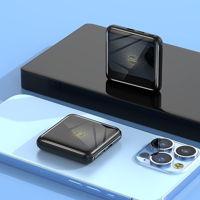 Compact Power Bank 10000 MA Wireless Fast Charging Ultra-thin Portable Smart Universal