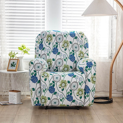 Stretch Printed Fabric All Inclusive Recliner Cover Single Seat