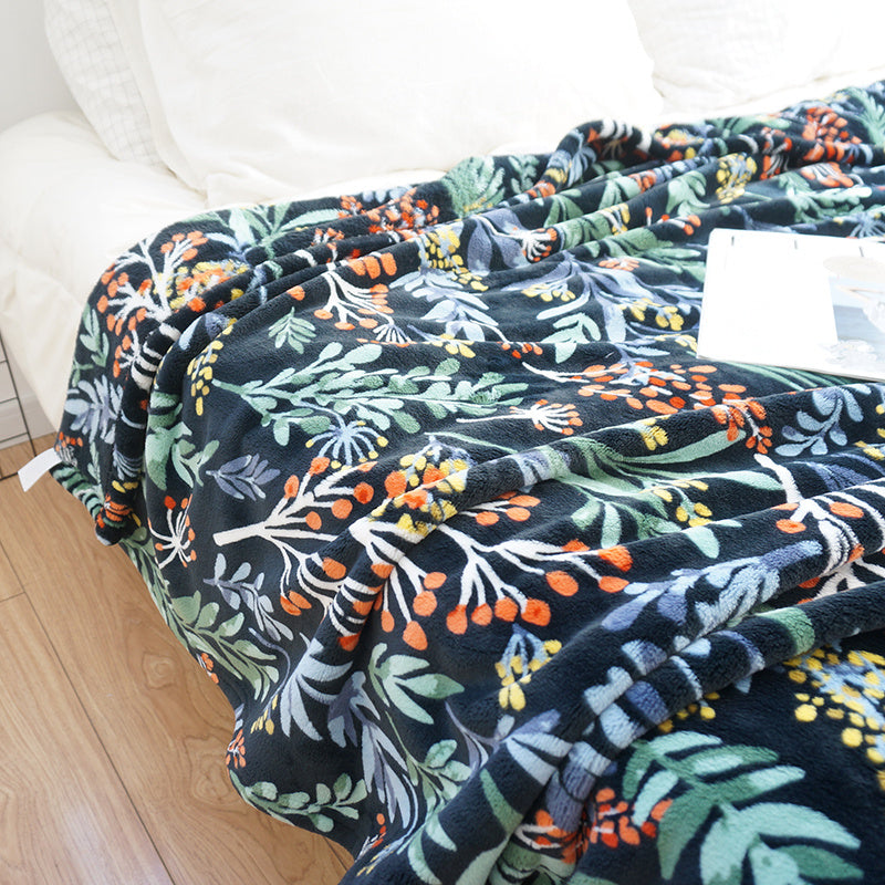 Facecloth Print Winter Lunch Blanket