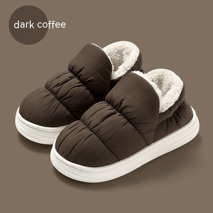 Ankle Wrap Cotton Slippers Women's Winter