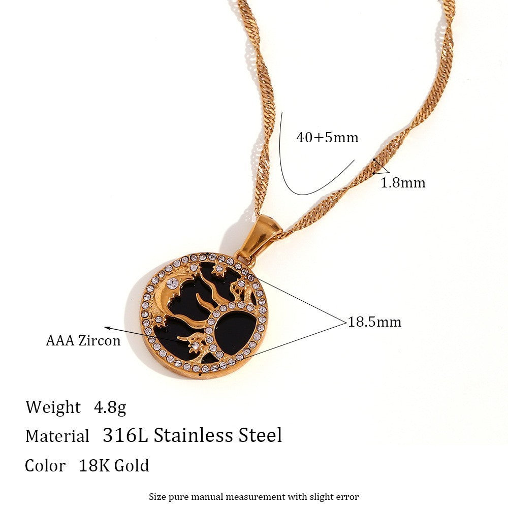 Fashionable And Personalized Retro Titanium Stainless Steel Necklace