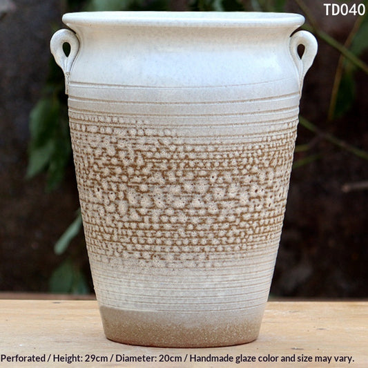 Household Extra-Large Succulent Planter Ceramic Tall Pot