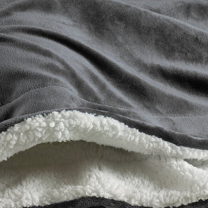 Lamb Fleece Blanket For Bed - Thick And Warm Blanket For Winter, Soft Fuzzy Plush King Blanket For All Seasons