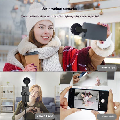 W36 Mobile Phone Fill-in Light Live Broadcast Mini Makeup Mirror Light