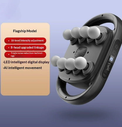12 Head Massage Gun Waist Back Deep High Frequency Vibration Muscle Relaxation Massager