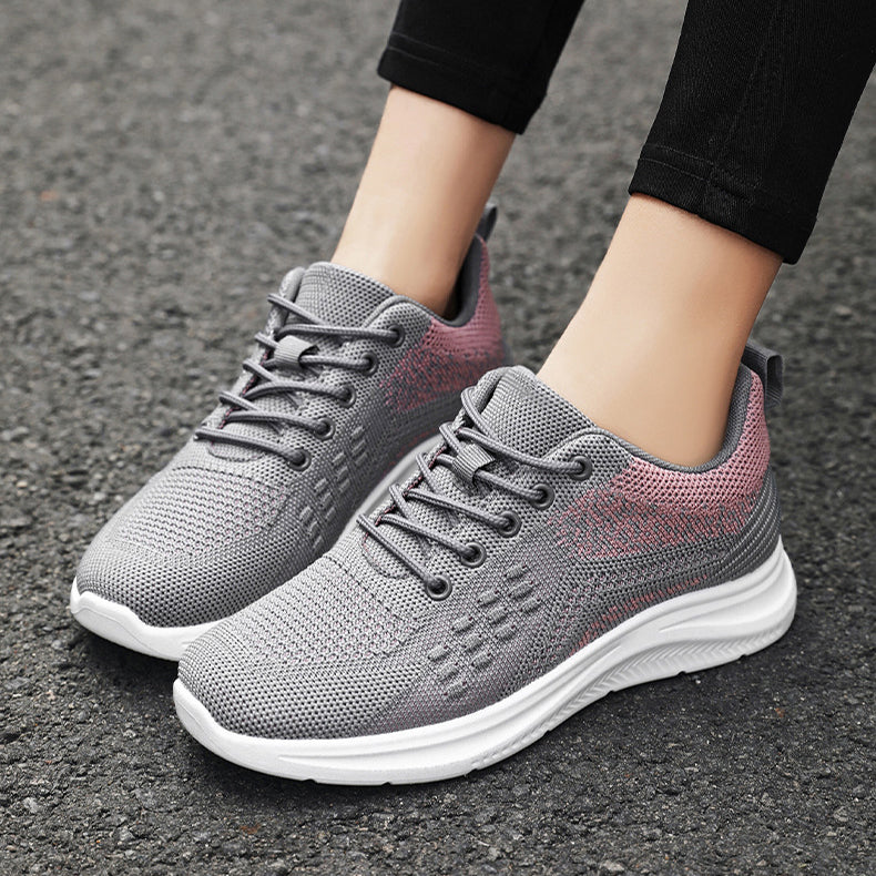 Lace-up Sneakers Women Light Breathable Flats Shoes - FLIPSTYLEZLLC