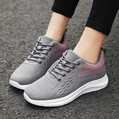 Lace-up Sneakers Women Light Breathable Flats Shoes - FLIPSTYLEZLLC