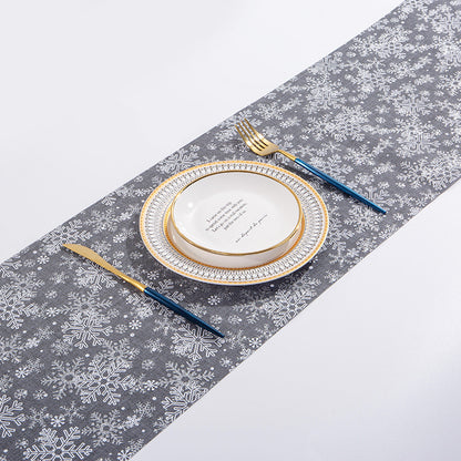 Christmas Table Runner Tablecloth Fine Linen Printing