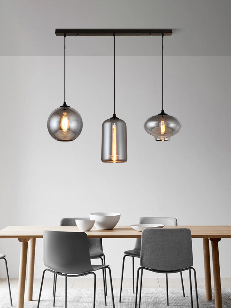 Nordic Creative Glass Chandelier Cafe