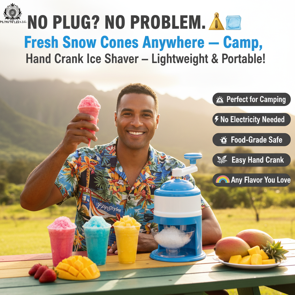 Hawaiian Man - Camping Snow Cones