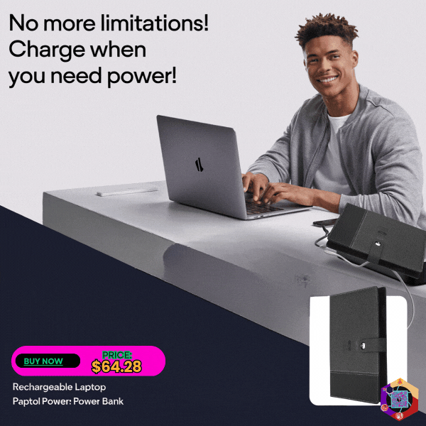 BLACK Rechargeable laptop power bank