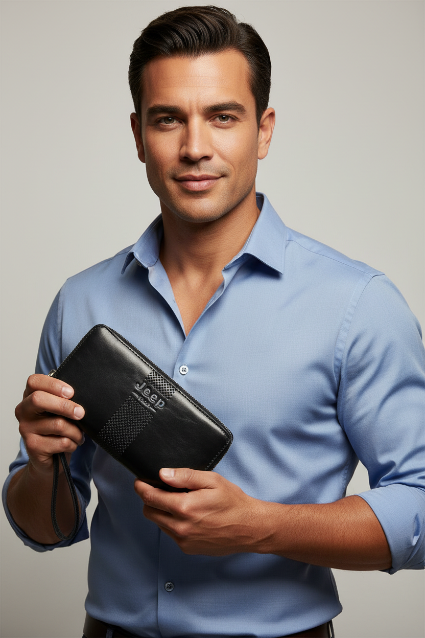 JEEP BULUO Wallet Male Model Full Portrait