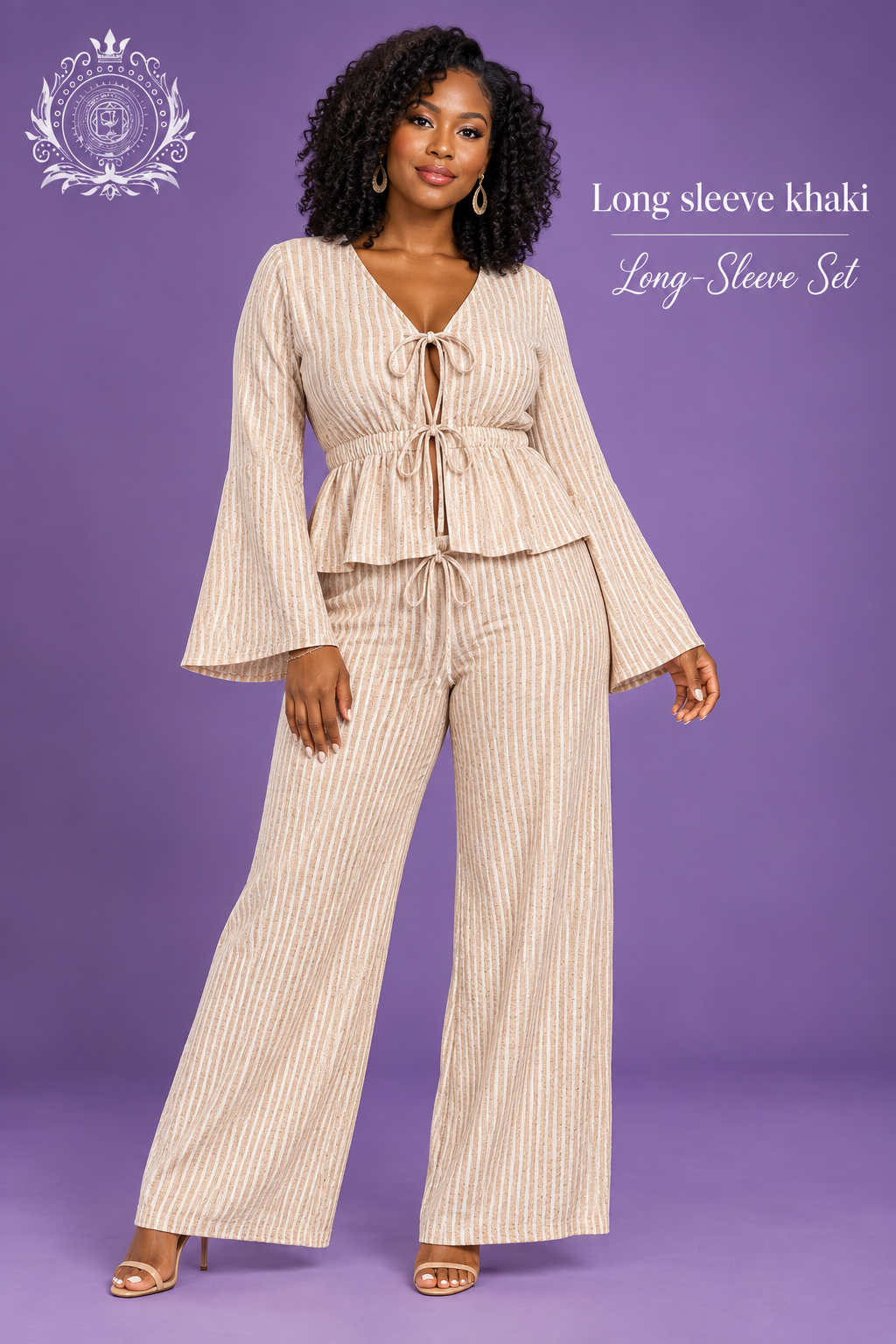 Long-sleeve Khaki model