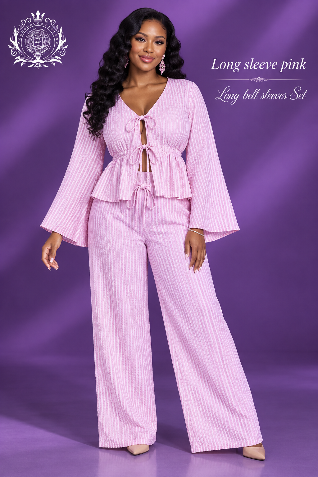 Long-sleeve Pink model
