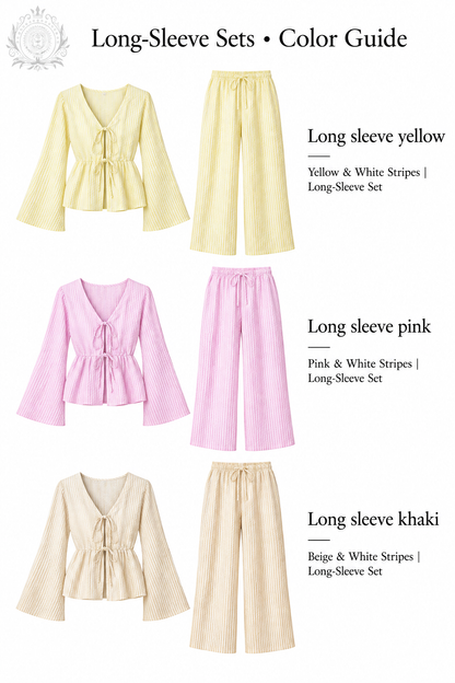 Long-sleeve Yellow Pink Khaki option guide
