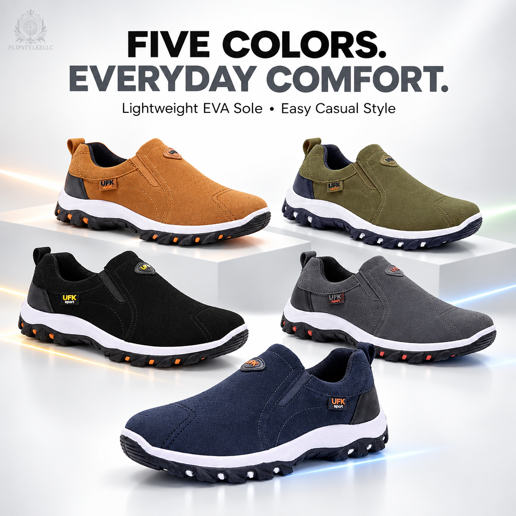 Modernized Image 6 featuring all five men’s shoe colors