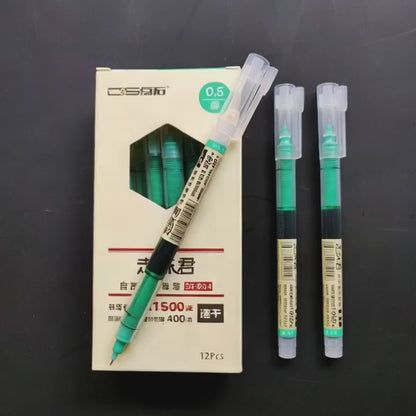 Dianshi Quick-Drying Gel Pen - Rollerball Straight Liquid Ink for Smooth Writing