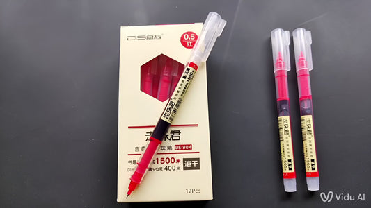 Dianshi Quick-Drying Gel Pen - Rollerball Straight Liquid Ink for Smooth Writing