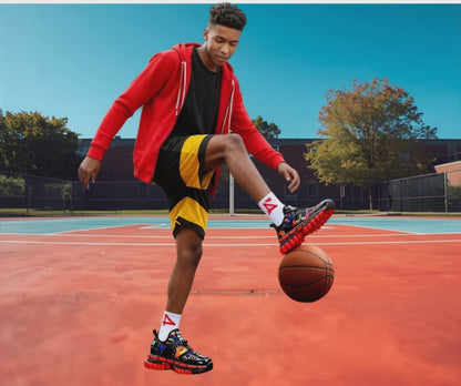 New Electrifying gold n black Retro sporty Shoes for men