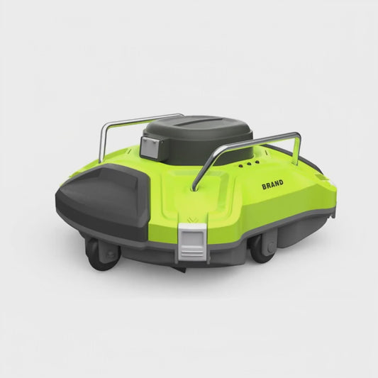 Ofuzzi Cyber 1000 H1 Cordless Robotic Pool Cleaner - Lime Green & Silver | Automatic Above-Ground Pool Vacuum, 90-Min Runtime, Self-Parking Tech