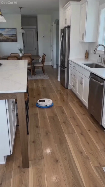 Automatic Electric Mopping Robot with Smart Navigation and Self-Cleaning Features