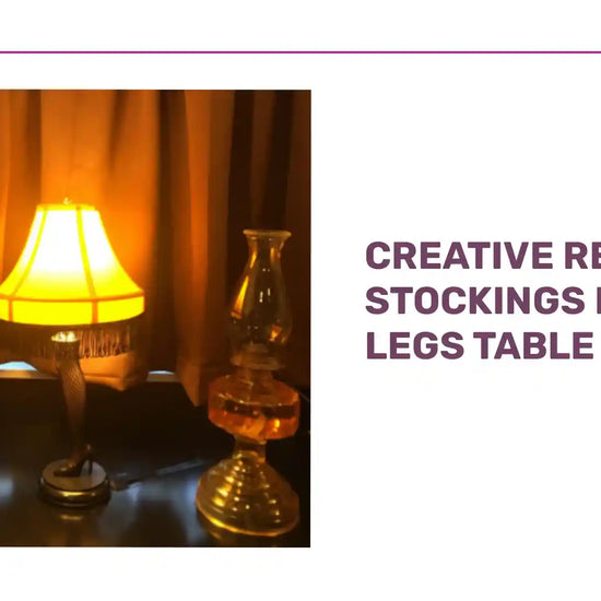 Creative Retro Stockings Long Legs Table Lamp by@Outfy