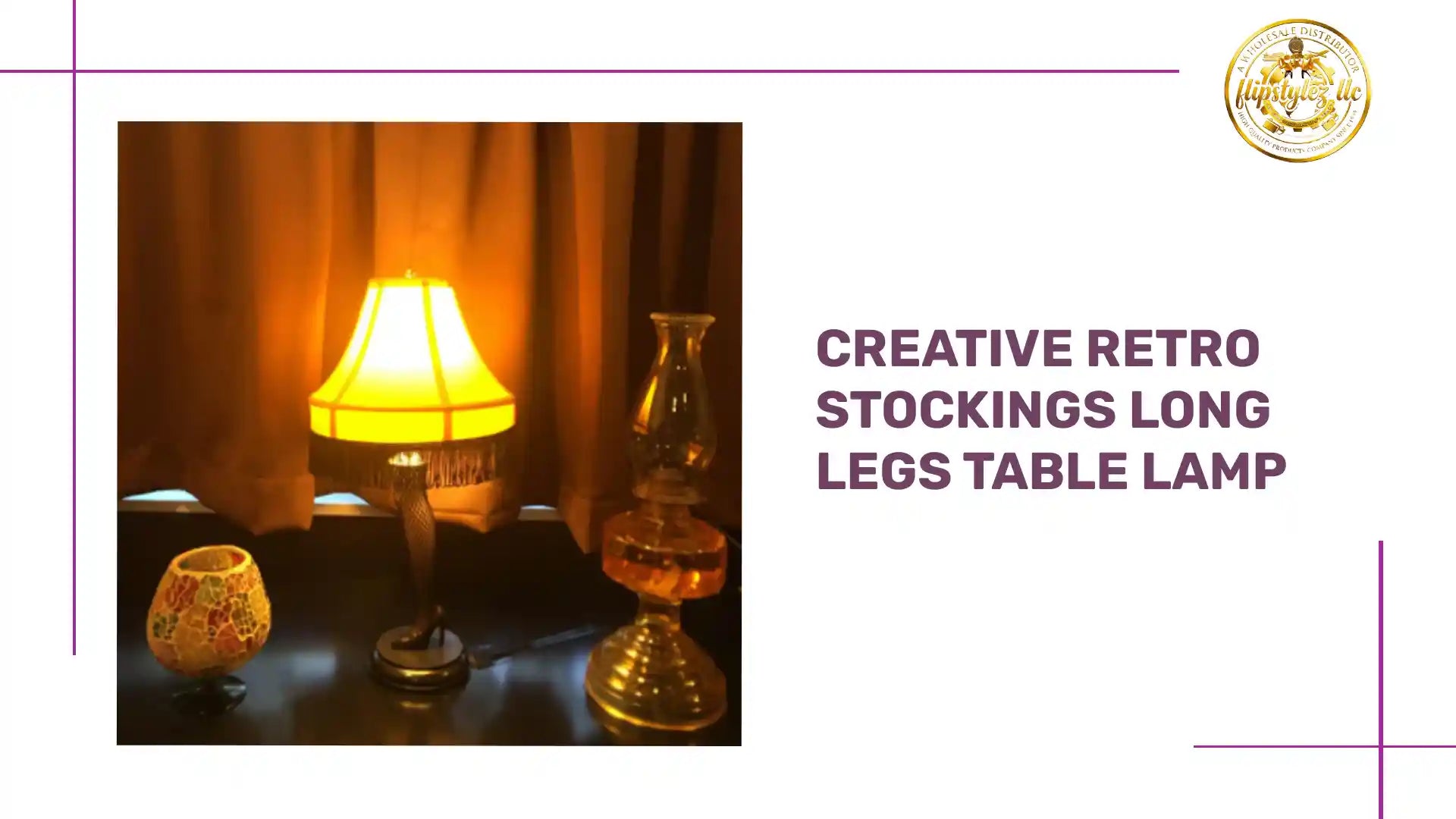 Creative Retro Stockings Long Legs Table Lamp by@Outfy
