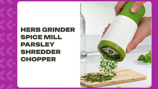 Herb Grinder Spice Mill Parsley Shredder Chopper by@Outfy