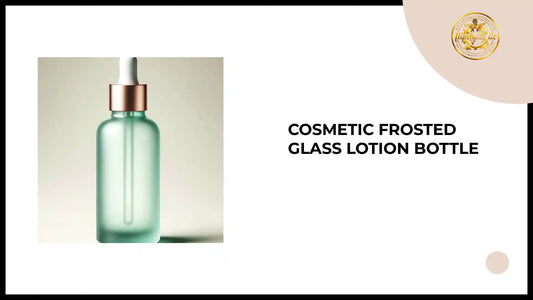 Cosmetic Frosted Glass Lotion Bottle by@Outfy