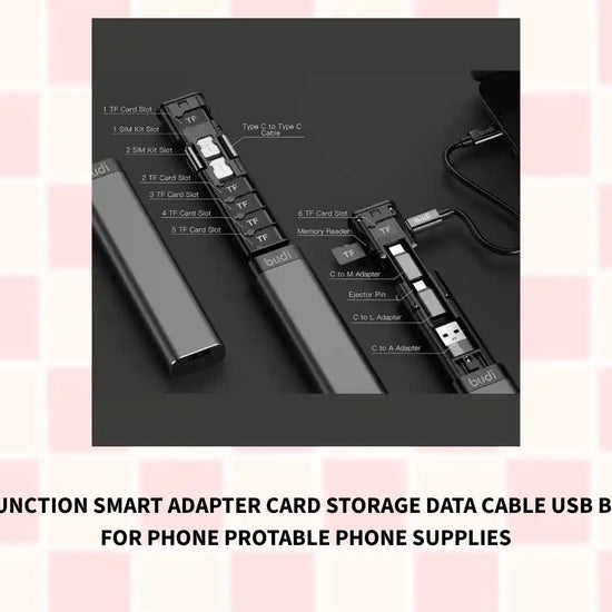 3 In 1 Multi-function Smart Adapter Card Storage Data Cable USB Box Universal For Phone Protable Phone Supplies by@Outfy