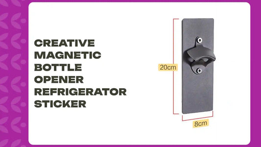 Creative Magnetic Bottle Opener Refrigerator Sticker by@Outfy