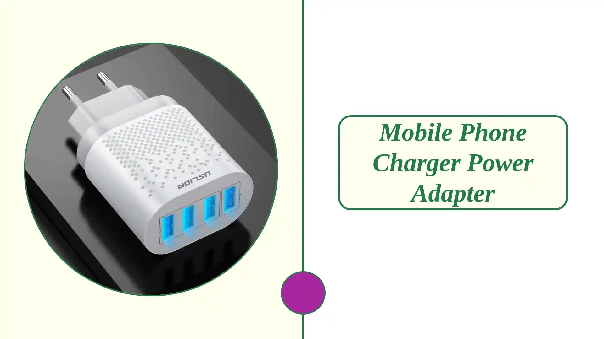 Mobile phone charger power adapter by@Outfy