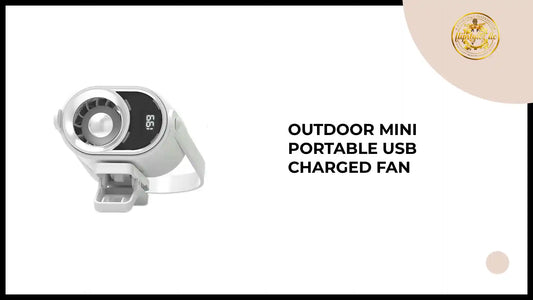 Outdoor Mini Portable USB Charged Fan by@Outfy
